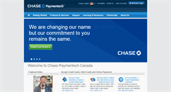 Desktop Screenshot of en.chasepaymentech.ca